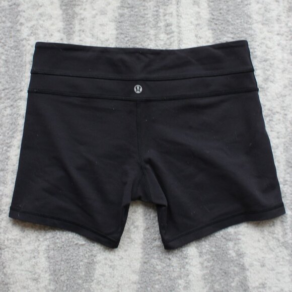 Lululemon Women's Black Athletic Shorts, Size 8, 5" Inseam - Picture 1 of 2